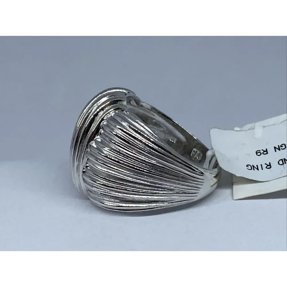 Prime ART R4A9A4A0AG-8 925 Sterling Silver Knot Wrap Band Ring ML32